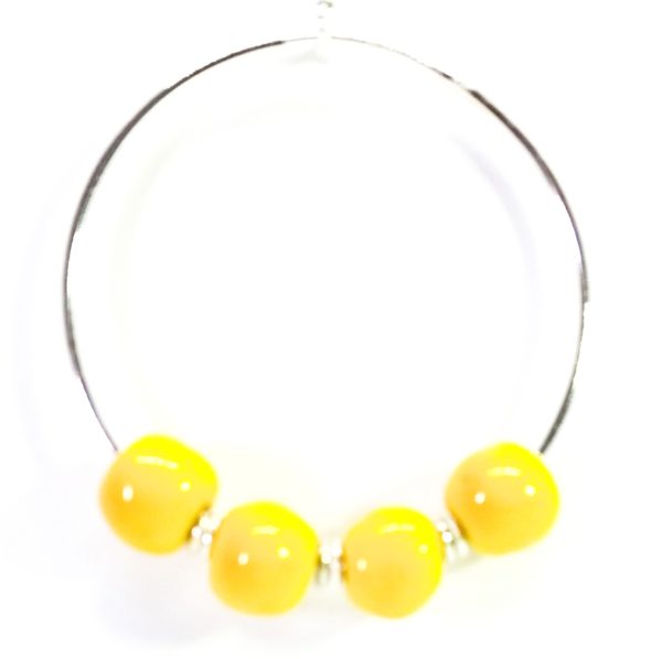 Lemon 4cm Hoop (Hook Earring)
