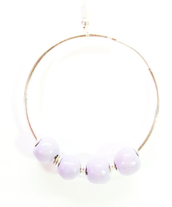 Lilac 4cm Hoop (Hook earring)