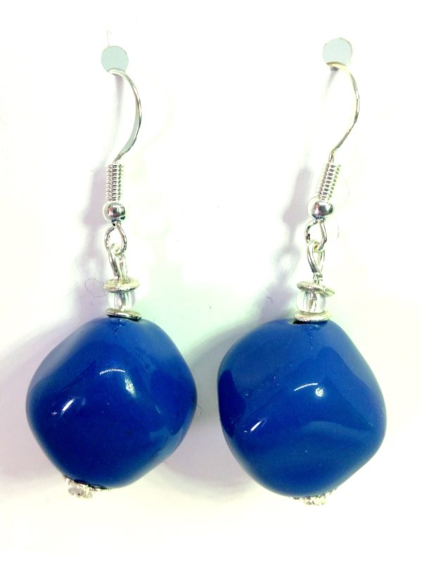 Shushu blue Cadeaux hook earrings