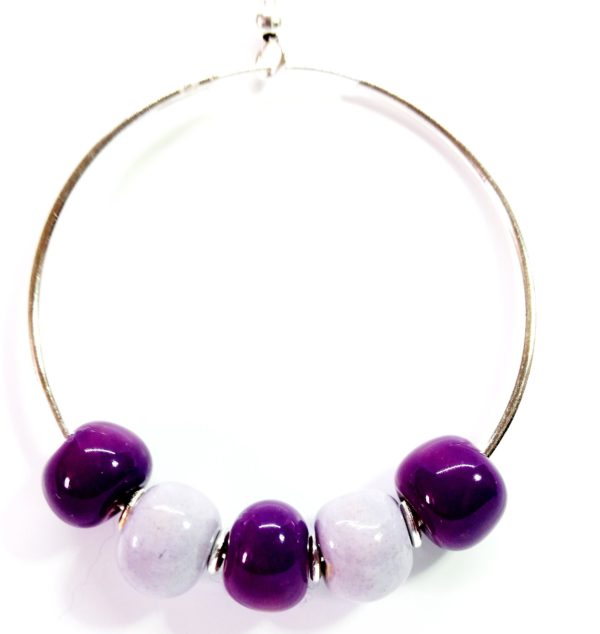 Violet/Lilac 4.5cm Hoop (Hook earring)